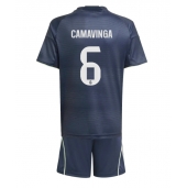 Real Madrid Eduardo Camavinga #6 Replika Bortedrakt Barn 2025-26 Kortermet (+ bukser)