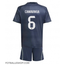 Real Madrid Eduardo Camavinga #6 Replika Bortedrakt Barn 2025-26 Kortermet (+ bukser)