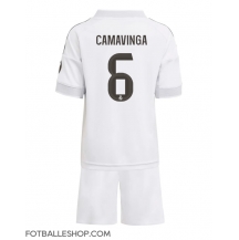Real Madrid Eduardo Camavinga #6 Replika Hjemmedrakt Barn 2025-26 Kortermet (+ bukser)