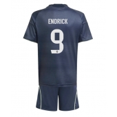 Real Madrid Endrick #9 Replika Bortedrakt Barn 2025-26 Kortermet (+ bukser)