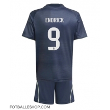 Real Madrid Endrick #9 Replika Bortedrakt Barn 2025-26 Kortermet (+ bukser)