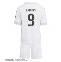 Real Madrid Endrick #9 Replika Hjemmedrakt Barn 2025-26 Kortermet (+ bukser)
