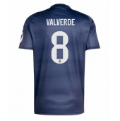 Real Madrid Federico Valverde #8 Replika Bortedrakt 2025-26 Kortermet