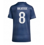 Real Madrid Federico Valverde #8 Replika Bortedrakt Dame 2025-26 Kortermet