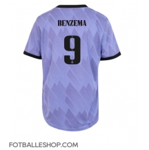 Real Madrid Karim Benzema #9 Replika Bortedrakt Dame 2022-23 Kortermet