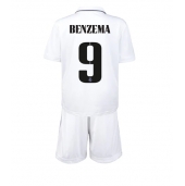Real Madrid Karim Benzema #9 Replika Hjemmedrakt Barn 2022-23 Kortermet (+ bukser)