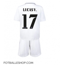Real Madrid Lucas Vazquez #17 Replika Hjemmedrakt Barn 2022-23 Kortermet (+ bukser)