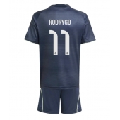 Real Madrid Rodrygo Goes #11 Replika Bortedrakt Barn 2025-26 Kortermet (+ bukser)