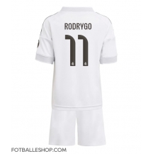 Real Madrid Rodrygo Goes #11 Replika Hjemmedrakt Barn 2025-26 Kortermet (+ bukser)