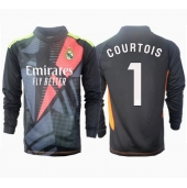 Real Madrid Thibaut Courtois #1 Keeper Replika Bortedrakt 2024-25 Langermet