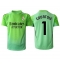 Real Madrid Thibaut Courtois #1 Keeper Replika Bortedrakt 2025-26 Kortermet