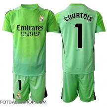 Real Madrid Thibaut Courtois #1 Keeper Replika Bortedrakt Barn 2025-26 Kortermet (+ bukser)