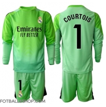 Real Madrid Thibaut Courtois #1 Keeper Replika Bortedrakt Barn 2025-26 Langermet (+ bukser)