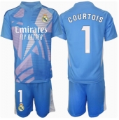 Real Madrid Thibaut Courtois #1 Keeper Replika Hjemmedrakt Barn 2024-25 Kortermet (+ bukser)