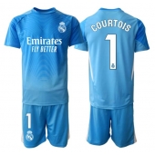 Real Madrid Thibaut Courtois #1 Keeper Replika Hjemmedrakt Barn 2025-26 Kortermet (+ bukser)