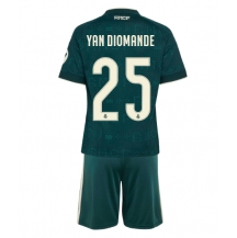 Real Madrid Yan Diomande #25 Replika Bortedrakt Barn 2026-27 Kortermet (+ bukser)