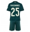 Real Madrid Yan Diomande #25 Replika Bortedrakt Barn 2026-27 Kortermet (+ bukser)