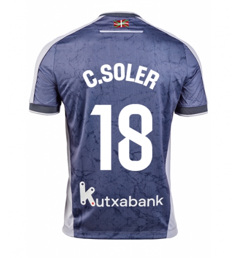 Real Sociedad Carlos Soler #18 Replika Bortedrakt 2025-26 Kortermet Real Sociedad Carlos Soler #18 Replika Bortedrakt 2025-26 Kortermet