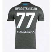 SSC Napoli Khvicha Kvaratskhelia #77 Replika Tredjedrakt 2024-25 Kortermet