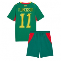 Senegal Nicolas Jackson #11 Replika Bortedrakt Barn VM 2026 Kortermet (+ bukser)