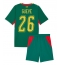 Senegal Pape Gueye #26 Replika Bortedrakt Barn VM 2026 Kortermet (+ bukser)