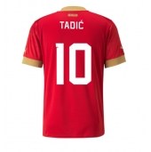 Serbia Dusan Tadic #10 Replika Hjemmedrakt VM 2022 Kortermet
