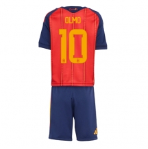 Spania Dani Olmo #10 Replika Hjemmedrakt Barn VM 2026 Kortermet (+ bukser)