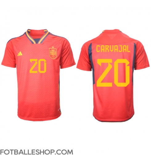 Spania Daniel Carvajal #20 Replika Hjemmedrakt VM 2022 Kortermet