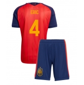 Spania Eric Garcia #4 Replika Hjemmedrakt Barn VM 2026 Kortermet (+ bukser)