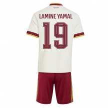 Spania Lamine Yamal #19 Replika Bortedrakt Barn VM 2026 Kortermet (+ bukser)