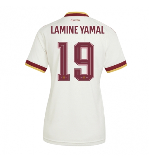 Spania Lamine Yamal #19 Replika Bortedrakt Dame VM 2026 Kortermet Spania Lamine Yamal #19 Replika Bortedrakt Dame VM 2026 Kortermet