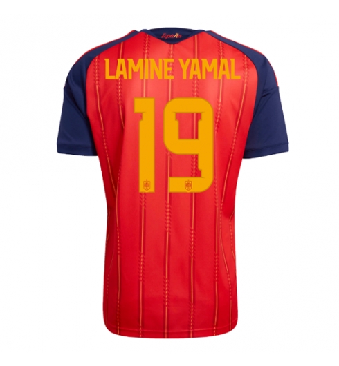 Spania Lamine Yamal #19 Replika Hjemmedrakt VM 2026 Kortermet Spania Lamine Yamal #19 Replika Hjemmedrakt VM 2026 Kortermet