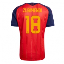 Spania Martin Zubimendi #18 Replika Hjemmedrakt VM 2026 Kortermet