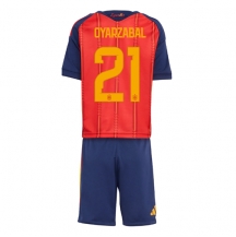 Spania Mikel Oyarzabal #21 Replika Hjemmedrakt Barn VM 2026 Kortermet (+ bukser)