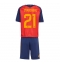 Spania Mikel Oyarzabal #21 Replika Hjemmedrakt Barn VM 2026 Kortermet (+ bukser)