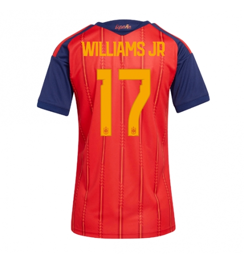 Spania Nico Williams #17 Replika Hjemmedrakt Dame VM 2026 Kortermet Spania Nico Williams #17 Replika Hjemmedrakt Dame VM 2026 Kortermet