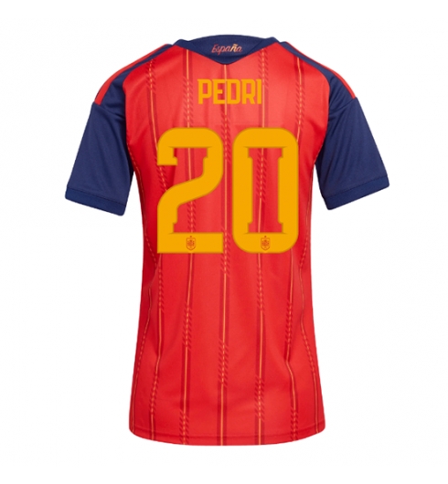 Spania Pedri Gonzalez #20 Replika Hjemmedrakt Dame VM 2026 Kortermet Spania Pedri Gonzalez #20 Replika Hjemmedrakt Dame VM 2026 Kortermet