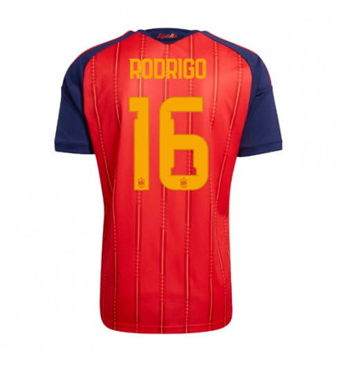 Spania Rodri Hernandez #16 Replika Hjemmedrakt VM 2026 Kortermet Spania Rodri Hernandez #16 Replika Hjemmedrakt VM 2026 Kortermet