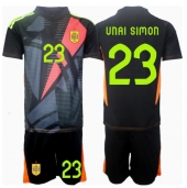 Spania Unai Simon #23 Keeper Replika Bortedrakt Barn EM 2024 Kortermet (+ bukser)