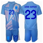 Spania Unai Simon #23 Keeper Replika Hjemmedrakt Barn EM 2024 Kortermet (+ bukser)