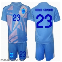 Spania Unai Simon #23 Keeper Replika Hjemmedrakt Barn EM 2024 Kortermet (+ bukser)