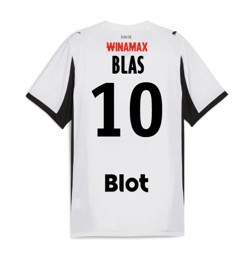 Stade Rennais Ludovic Blas #10 Replika Bortedrakt 2025-26 Kortermet Stade Rennais Ludovic Blas #10 Replika Bortedrakt 2025-26 Kortermet