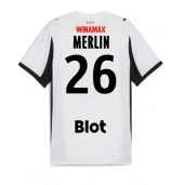 Stade Rennais Quentin Merlin #26 Replika Bortedrakt 2025-26 Kortermet