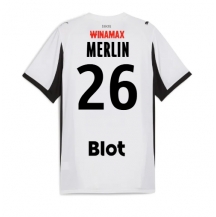 Stade Rennais Quentin Merlin #26 Replika Bortedrakt 2025-26 Kortermet