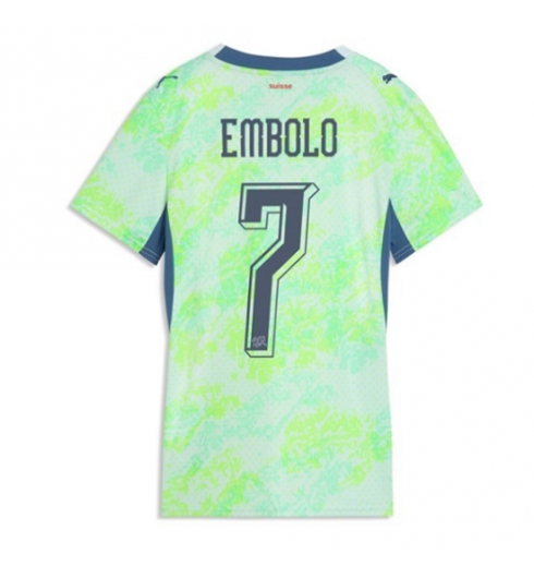 Sveits Breel Embolo #7 Replika Bortedrakt Dame VM 2026 Kortermet Sveits Breel Embolo #7 Replika Bortedrakt Dame VM 2026 Kortermet