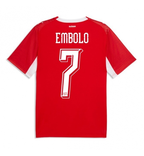 Sveits Breel Embolo #7 Replika Hjemmedrakt VM 2026 Kortermet Sveits Breel Embolo #7 Replika Hjemmedrakt VM 2026 Kortermet
