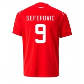 Sveits Haris Seferovic #9 Replika Hjemmedrakt VM 2022 Kortermet