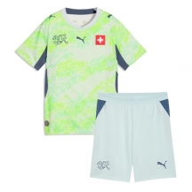 Sveits Replika Bortedrakt Barn VM 2026 Kortermet (+ bukser)