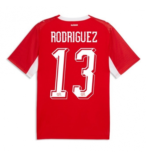 Sveits Ricardo Rodriguez #13 Replika Hjemmedrakt VM 2026 Kortermet Sveits Ricardo Rodriguez #13 Replika Hjemmedrakt VM 2026 Kortermet