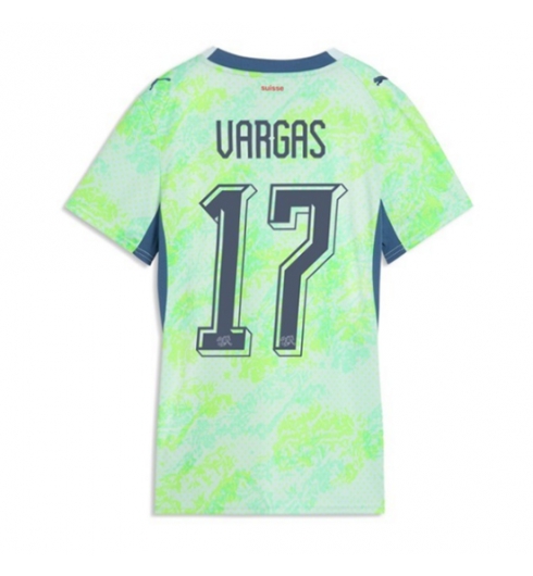 Sveits Ruben Vargas #17 Replika Bortedrakt Dame VM 2026 Kortermet Sveits Ruben Vargas #17 Replika Bortedrakt Dame VM 2026 Kortermet